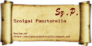 Szolgai Pasztorella névjegykártya